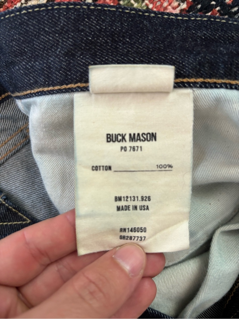 Buck Mason x J.Press straight fit denim - Picture 2 of 3